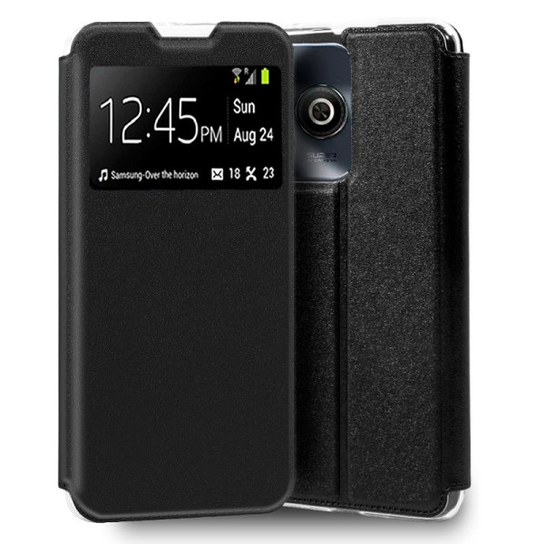 Funda COOL Flip Cover para ZTE Blade A75 Liso Negro D