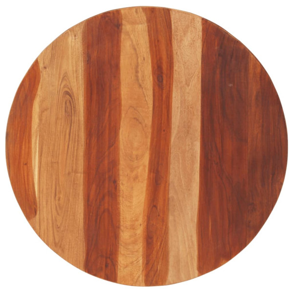 Tablero de mesa redonda madera maciza de acacia 25-27 mm 70 cm D