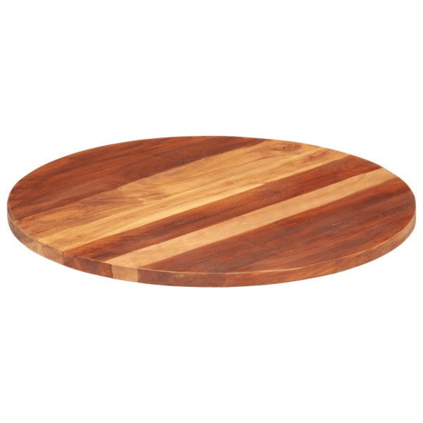 Tablero de mesa redonda madera maciza de acacia 25-27 mm 70 cm M 2