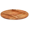 Tablero de mesa redonda madera maciza de acacia 25-27 mm 70 cm 3