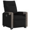 Sillón reclinable elevable tela negro 4