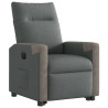 Sillón eléctrico reclinable elevable de tela gris oscuro 4