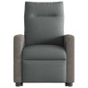 Sillón eléctrico reclinable elevable de tela gris oscuro 5
