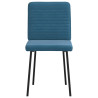 Sillas de comedor 4 unidades terciopelo azul 4