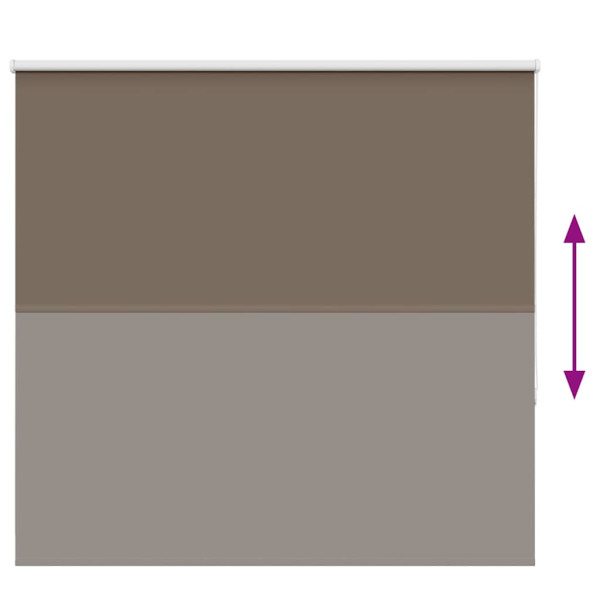 Estor Enrollable Opaco Color Café 145x150 cm Tela Ancho 141.6cm M 5