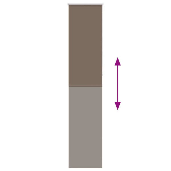 Estor Enrollable Opaco Color Café 45x210 cm Tela Ancho 40.7cm M 5