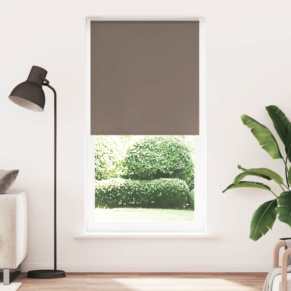 Estor Enrollable Opaco Color Café 115x210cm Tela Ancho 110.7cm D