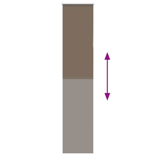 Estor Enrollable Opaco Color Café 50x230cm Tela Ancho 45.7cm M 5