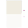 Estor Enrollable Opaco Blanco Roto 140x230cm Tela Ancho 136.6cm 5