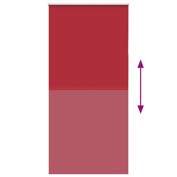 Estor Enrollable Opaco Rojo 110x230 cm Tela Ancho 105.7 cm M 5