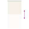 Estor Enrollable Opaco Blanco Roto 85x130cm Tela Ancho 80.7cm 5