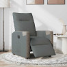 Sillón reclinable eléctrico de tela gris oscuro 3