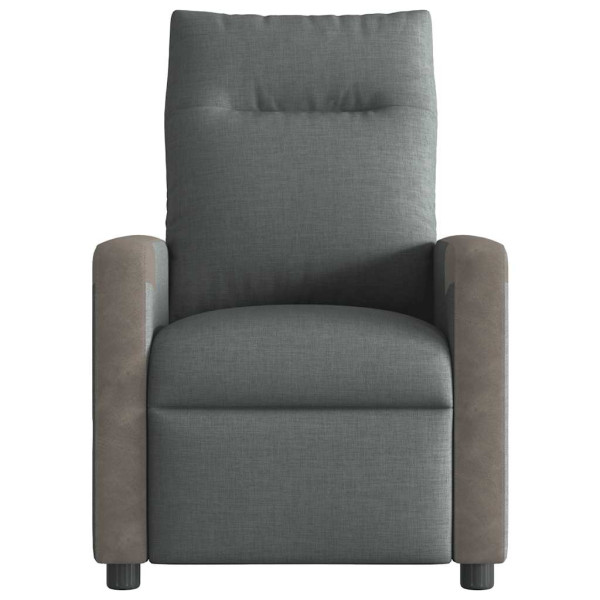 Sillón reclinable eléctrico de tela gris oscuro M 4