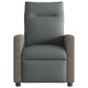 Sillón reclinable eléctrico de tela gris oscuro 4
