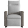 Sillón de masaje eléctrico reclinable elevable tela gris nube 5
