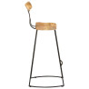 Bancos de bar 2 pcs 49x43x103 cm madeira de mangueira maciça 3