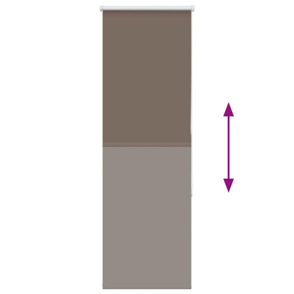 Estor Enrollable Opaco Color Café 50x130 cm Tela Ancho 45.7cm M 5