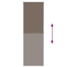 Estor Enrollable Opaco Color Café 50x130 cm Tela Ancho 45.7cm 5