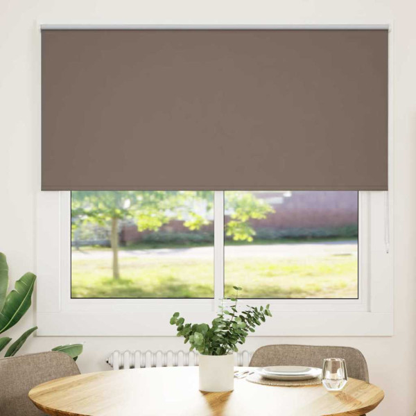 Estor Enrollable Opaco Color Café 155x150 cm Tela Ancho 151.6cm D