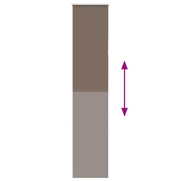 Estor Enrollable Opaco Color Café 50x210 cm Tela Ancho 45.7cm M 5