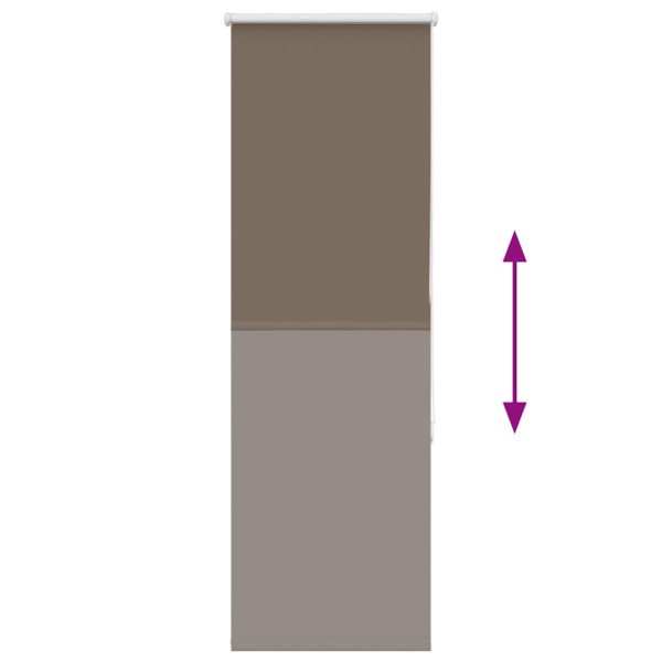 Estor Enrollable Opaco Color Café 50x175 cm Tela Ancho 45.7cm M 5