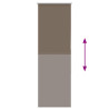 Estor Enrollable Opaco Color Café 50x175 cm Tela Ancho 45.7cm 5