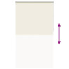 Estor Enrollable Opaco Blanco Roto 135x230cm Tela Ancho 131.6cm 5