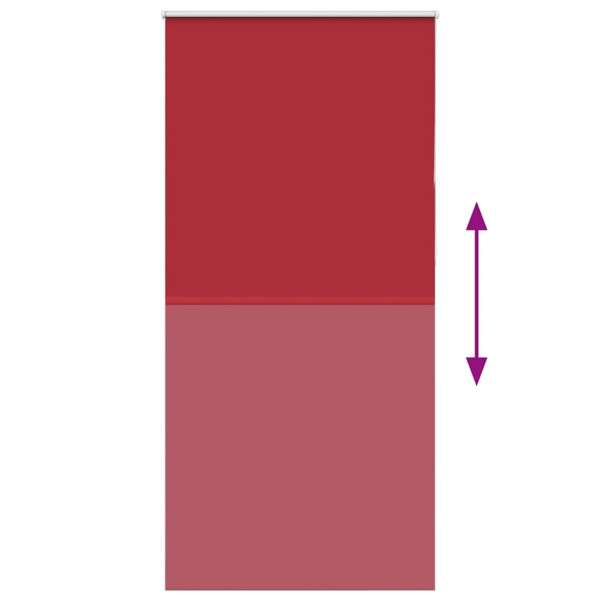 Estor Enrollable Opaco Rojo 100x230 cm Tela Ancho 95.7 cm M 5