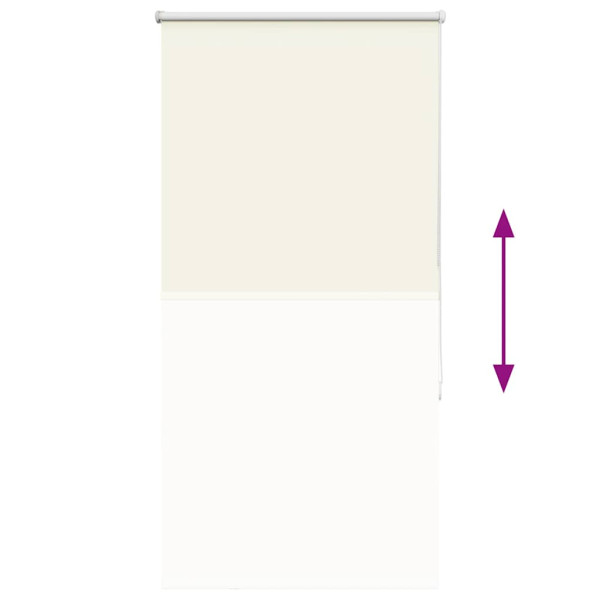 Estor Enrollable Opaco Blanco Roto 75x130cm Tela Ancho 70.7cm M 5