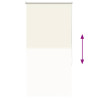 Estor Enrollable Opaco Blanco Roto 75x130cm Tela Ancho 70.7cm 5