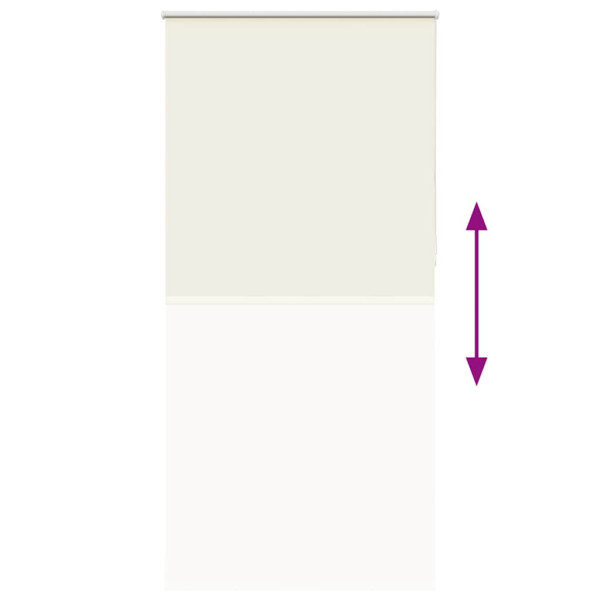 Estor Enrollable Opaco Blanco Roto 105x230cm Tela Ancho 100.7cm M 5