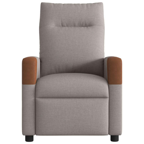 Sillón de masaje reclinable de tela gris taupé M 3