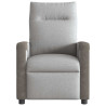 Sillón reclinable eléctrico de tela gris nube 5