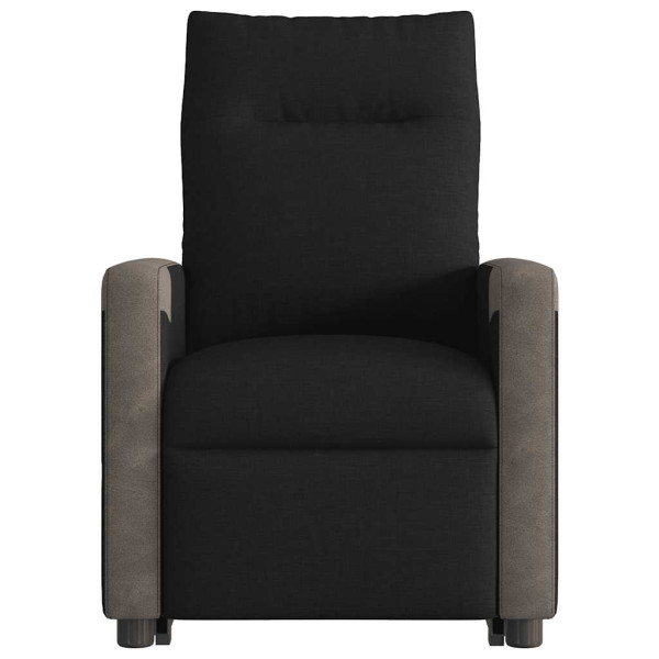 Sillón eléctrico reclinable elevable de tela negro M 5