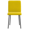 Sillas de comedor 6 unidades terciopelo amarillo 4