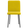 Sillas de comedor 4 unidades terciopelo amarillo 4