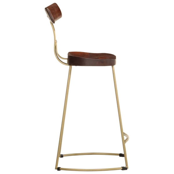 Bancos de bar 2 pcs 49x43x88 cm madeira de mangueira maciça M 3