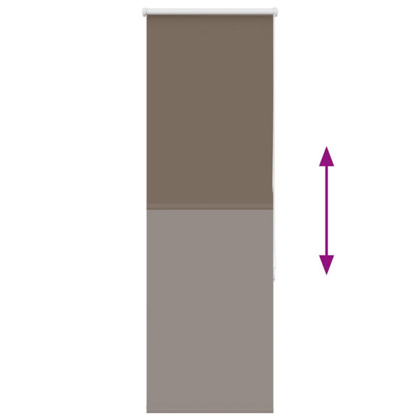 Estor Enrollable Opaco Color Café 60x130 cm Tela Ancho 55.7cm M 5