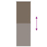 Estor Enrollable Opaco Color Café 60x130 cm Tela Ancho 55.7cm 5