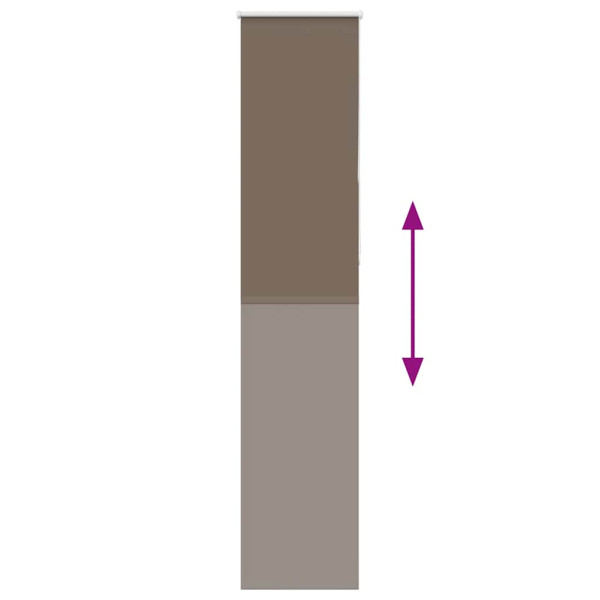 Estor Enrollable Opaco Color Café 40x210 cm Tela Ancho 35.7cm M 5