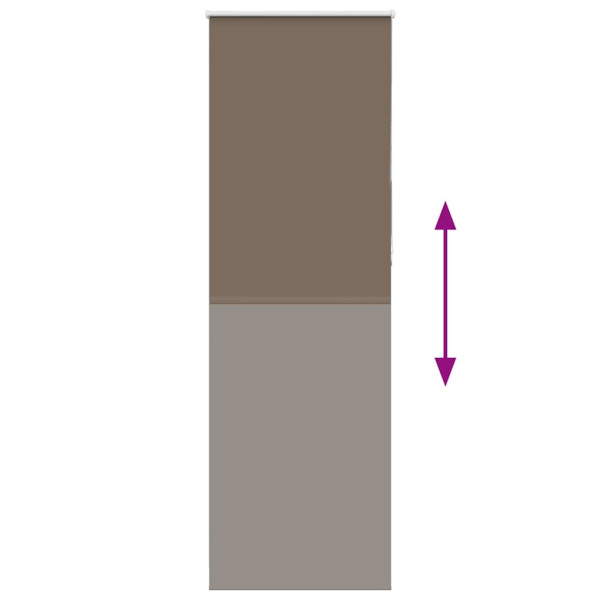 Estor Enrollable Opaco Color Café 70x210cm Tela Ancho 65.7cm M 5