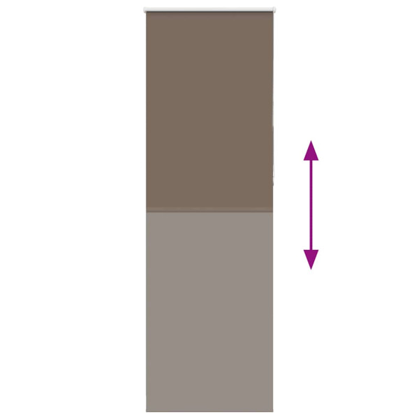 Estor Enrollable Opaco Color Café 80x210cm Tela Ancho 75.7cm M 5