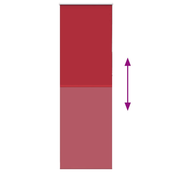 Estor Enrollable Opaco Rojo 80x230 cm Tela Ancho 75.7 cm M 5