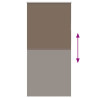 Estor Enrollable Opaco Color Café 110x230cm Tela Ancho 105.7cm 5