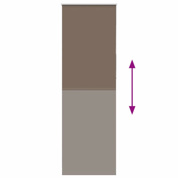 Estor Enrollable Opaco Color Café 75x230cm Tela Ancho 70.7cm M 5