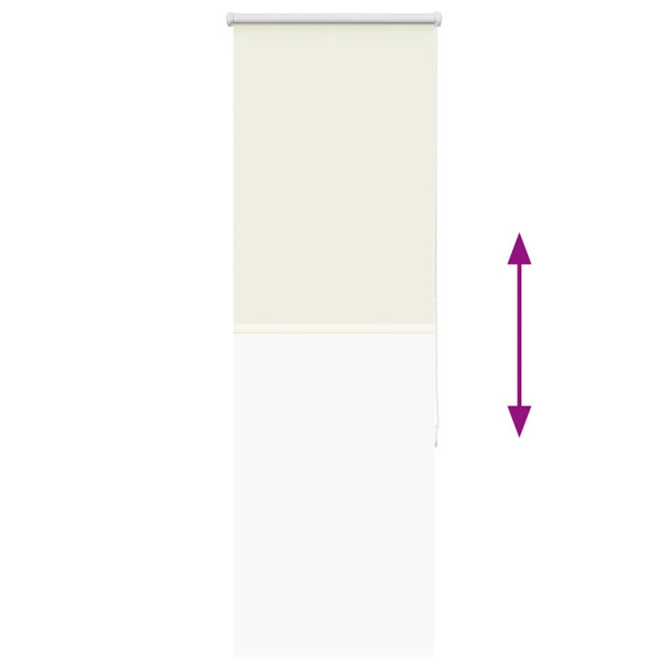 Estor Enrollable Opaco Blanco Roto 55x130cm Tela Ancho 50.7cm M 5