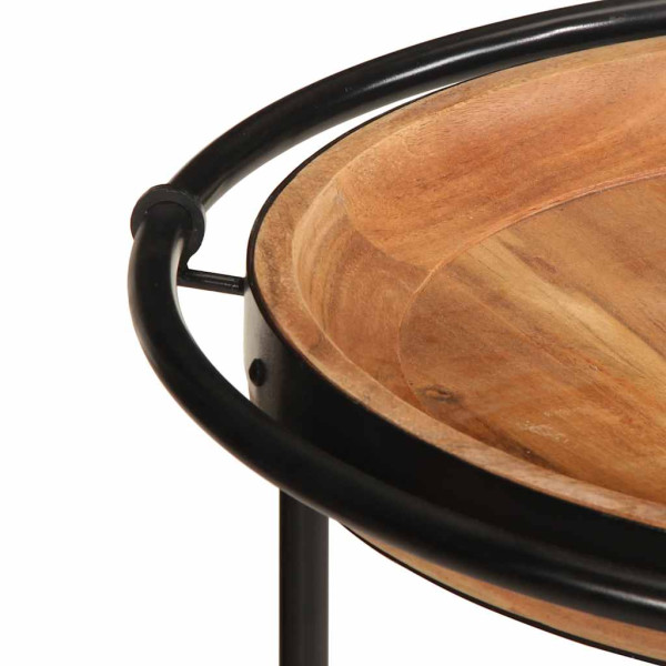 Mesa de apoio Ø55x60 cm madeira de acácia maciça M 4