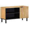 Mueble de TV madera maciza mango marrón 80x31.5x46 cm 1