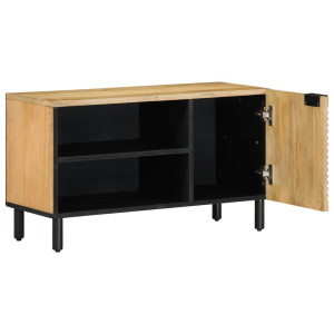 Mueble de TV madera maciza mango marrón 80x31.5x46 cm H