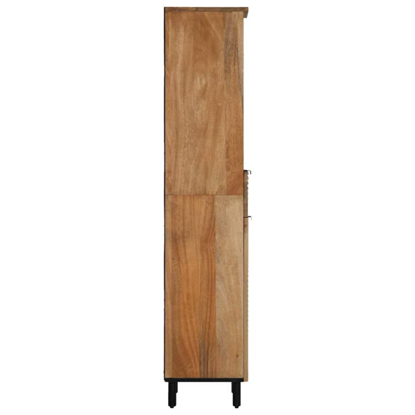 Mueble de baño de madera maciza de mango marrón 38x33x160 cm M 3